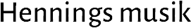 Henningsmusik Logo